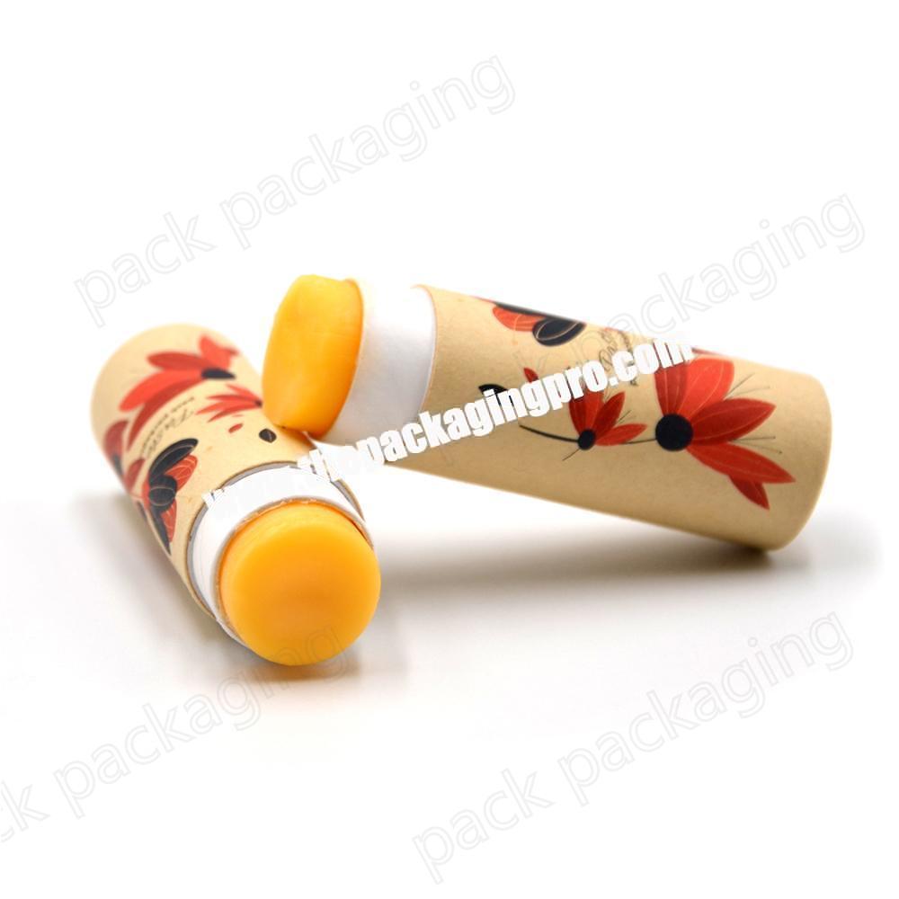 Wholesale empty cardboard Tube packaging push up paper tube packaging for lip balm&chapstick
