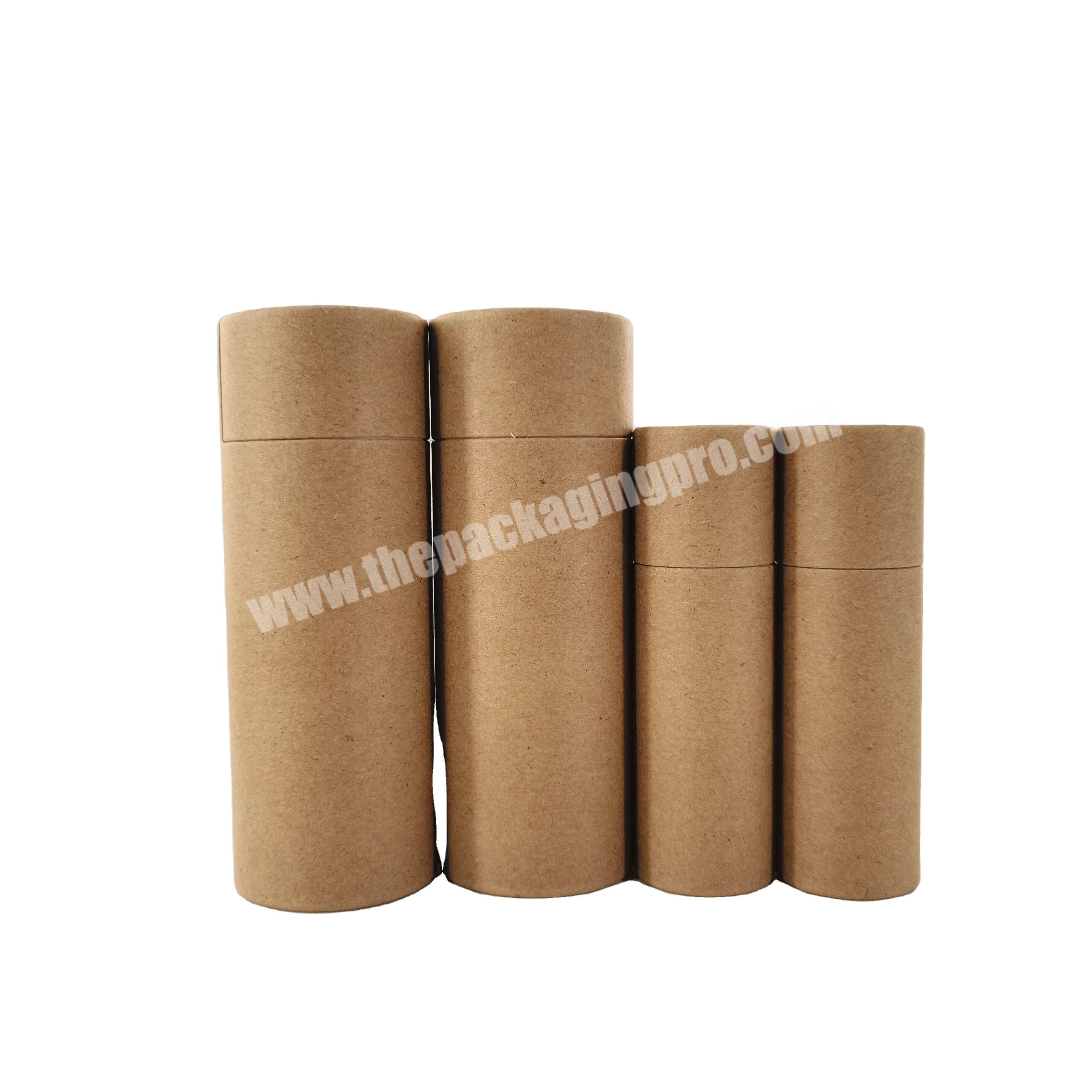 Biodegradable 1oz Cardboard Tube For Deodorant Stick Packaging Cosmetic Container