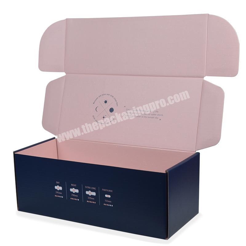 Biodegradable Corrugated Napkins Packaging Paper Box With Private Logo Printed