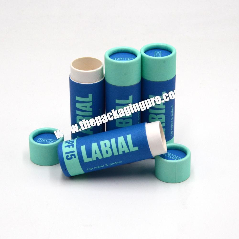 Wholesale Custom Lipstick Kraft Paper Tubes Packaging Paper Cylinder Packaging Tubes for Lip Balm