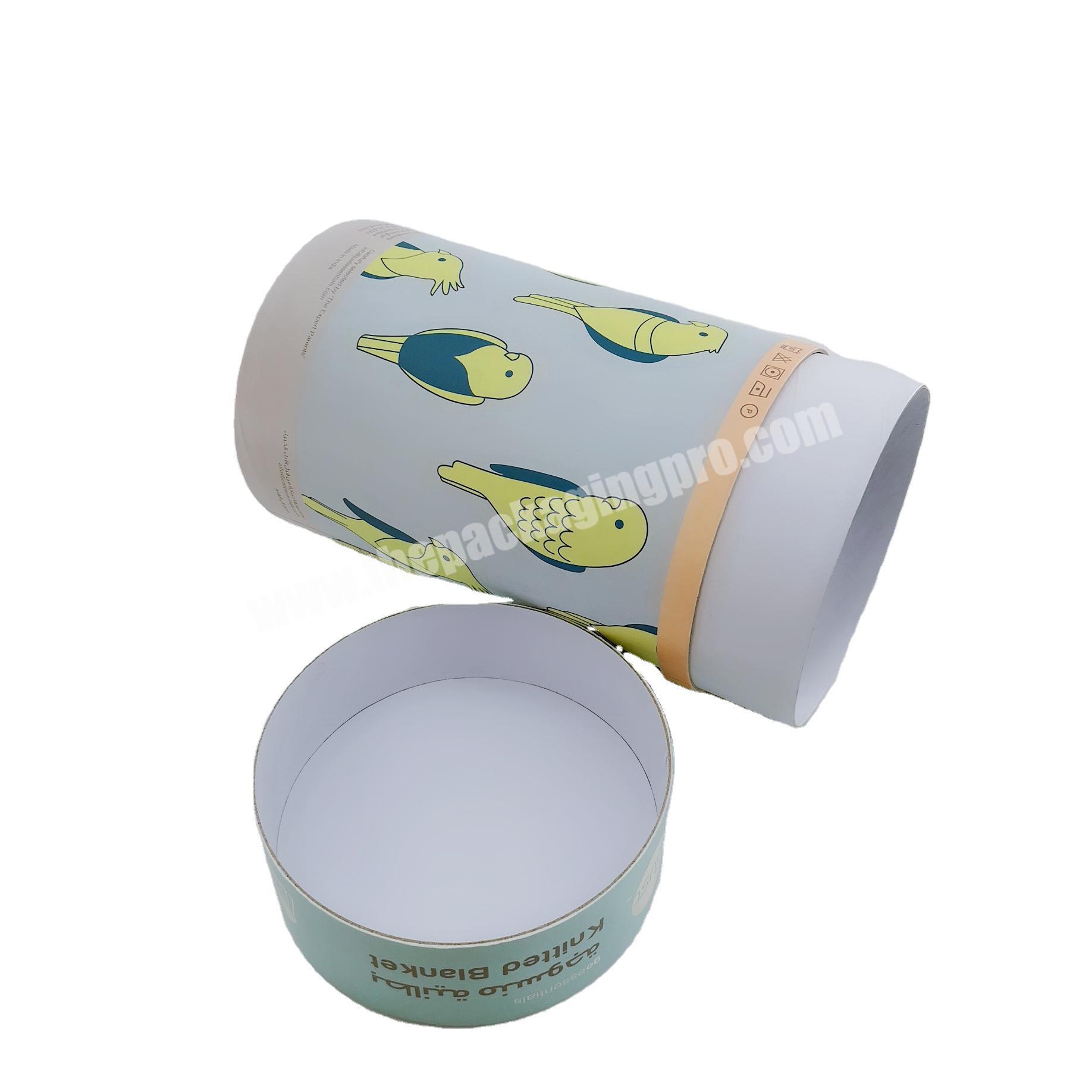Biodegradable Cylinder Paper Cardboard Food Canister Gift Box Packaging for Loose Tea