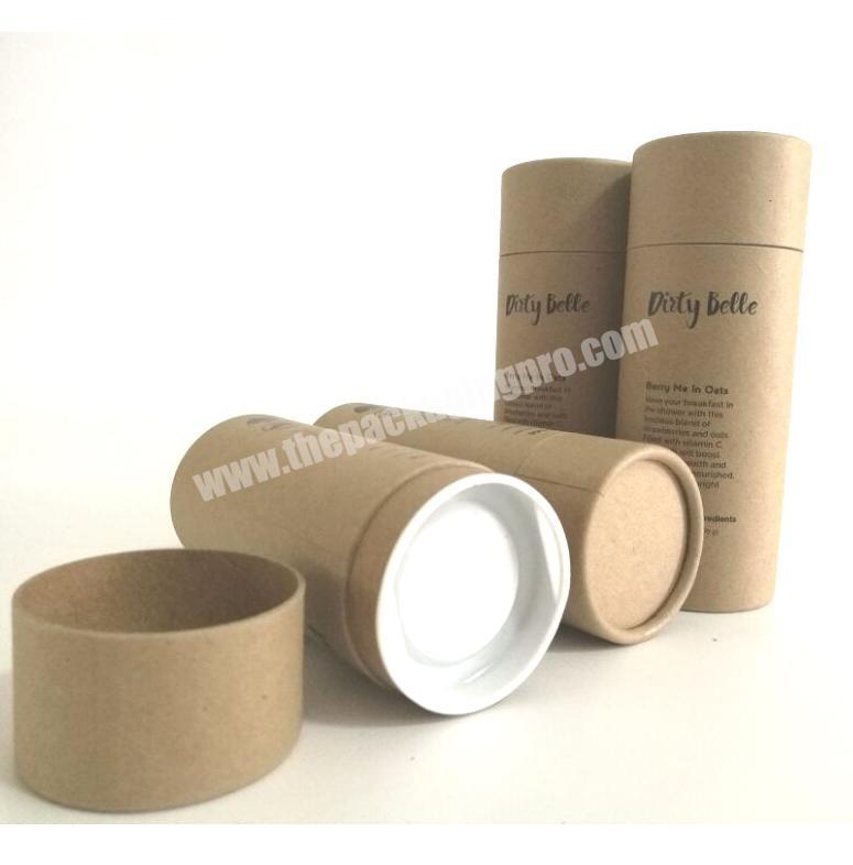 Biodegradable round kraft paper cardboard tube for packaging