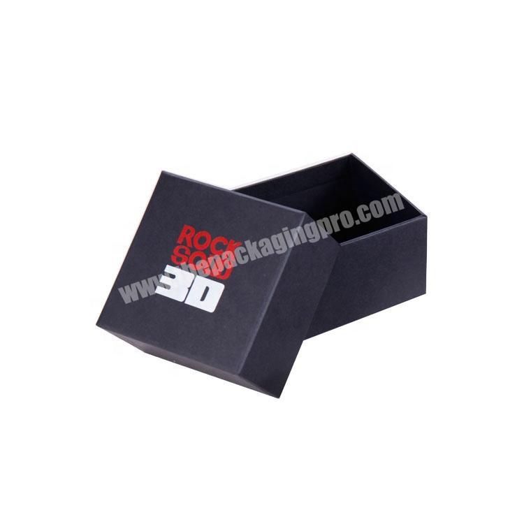 Black Kraft Jewelry Paper Boxes Premium Luxury Magnetic with Logo Custom