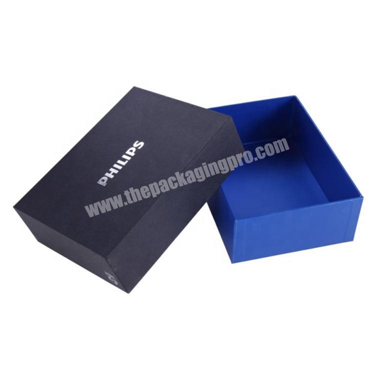 Black Lid and Blue Base Inner Printing Packaging Gift Paper Boxes