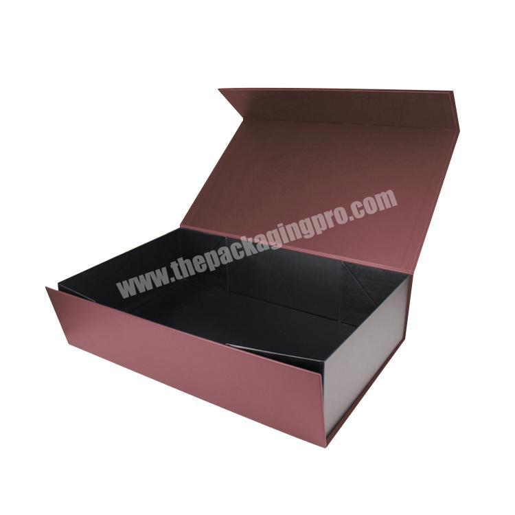 Black foldable paper box