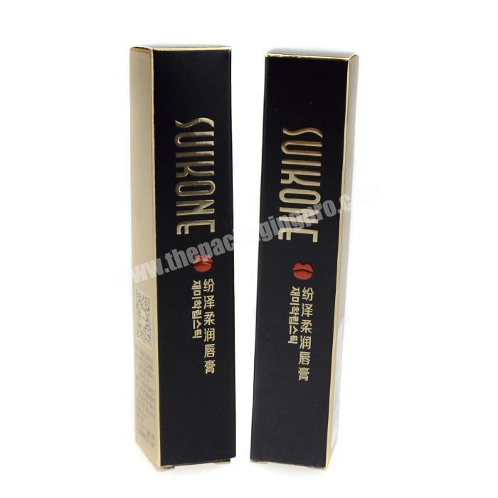 Black gift boxes wholesale custom cardboard packaging lipstick box