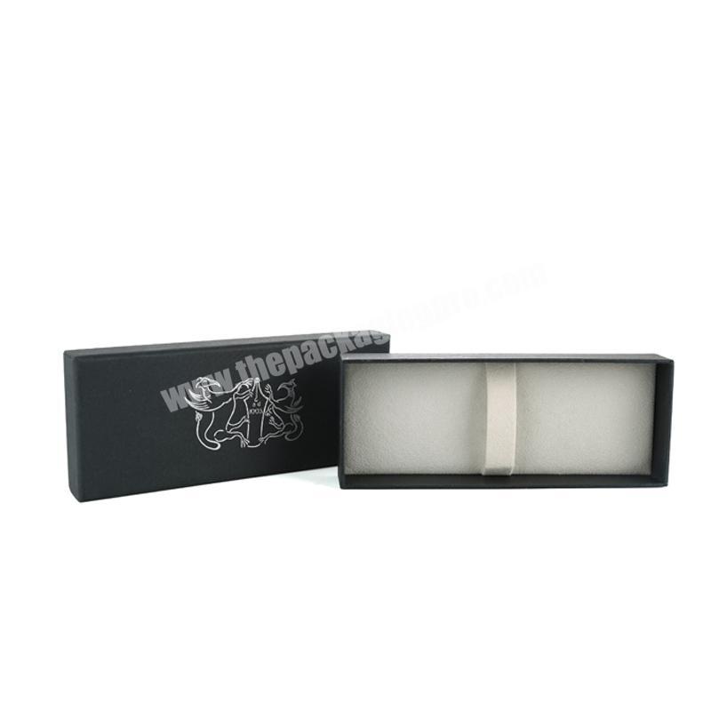 Black packaging luxury boxes rectangular cardboard box cheap pen packaging box