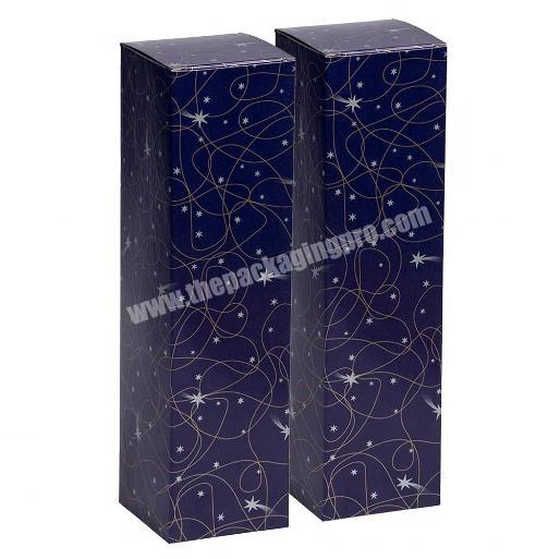 Blue Gift Boxes for wine custom design packing gift cheap paper box
