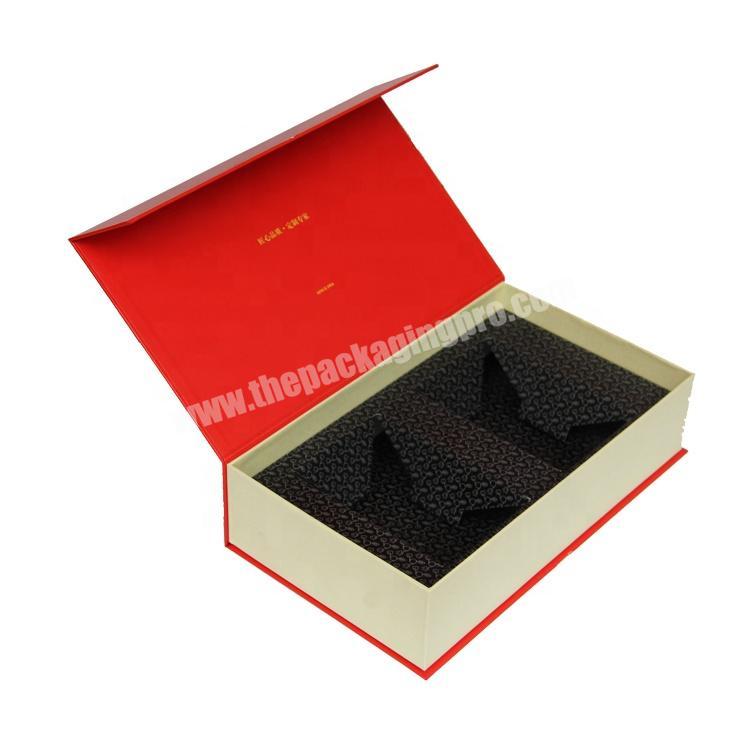 Book Shaped Magnet Closure Paperboard Packaging Gift Box Cardboard Cover Flap Box for Cosmetic