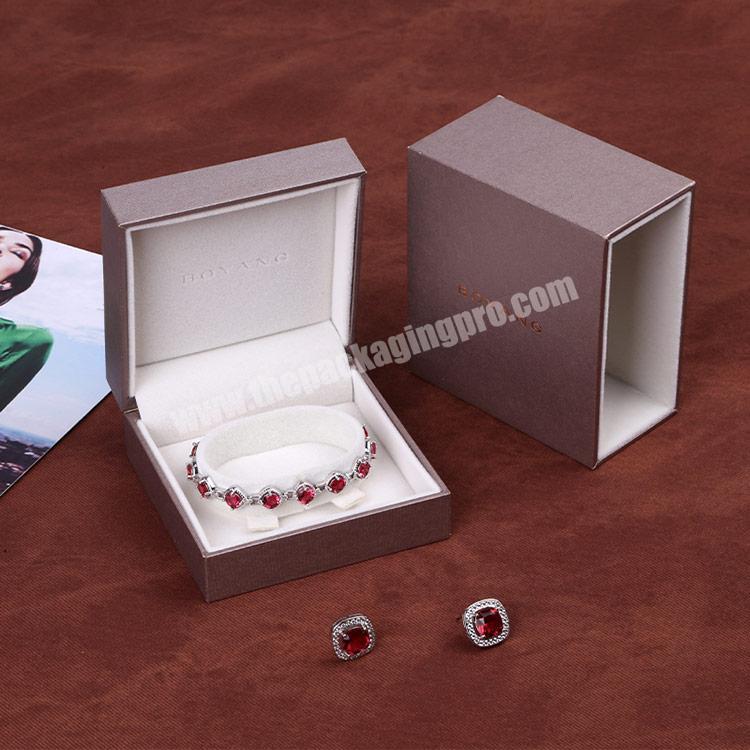 Boyang Custom Logo Luxury Bracelet Drawer Box Jewelry Packaging Box