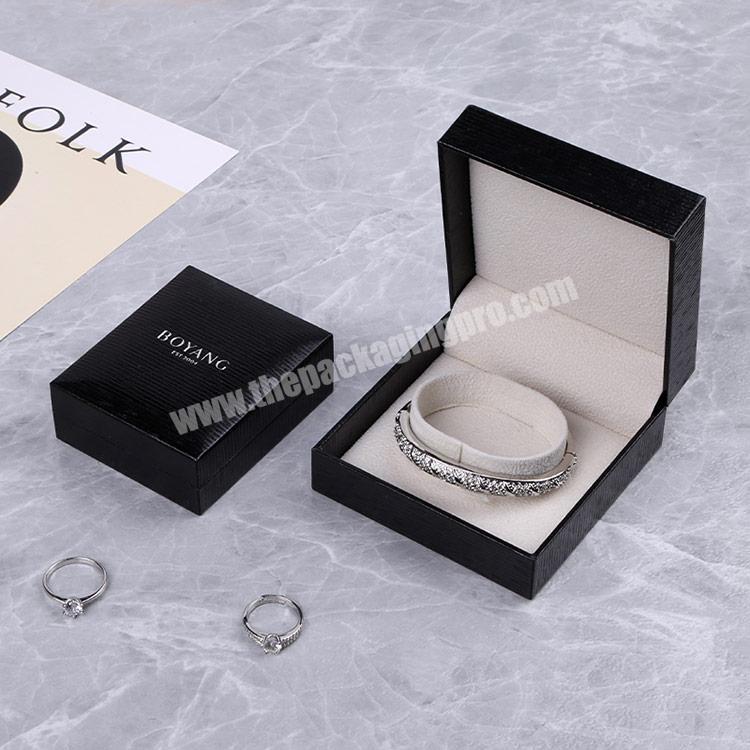 Boyang Custom Logo Luxury Paper Flip Jewelry Boxes Bangle Bracelet Box Packaging