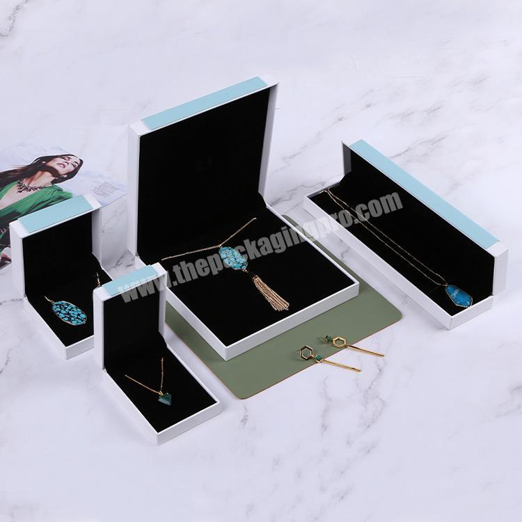 Boyang Custom Logo Printed Jewelry Boxes Large Necklace Packaging Jewellery Presentation Box