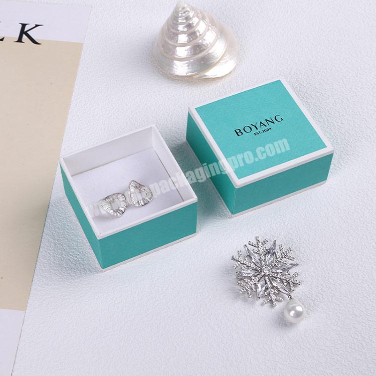 Boyang Custom Logo Printed Jewelry Cardboard Paper Packaging Earring Box Set