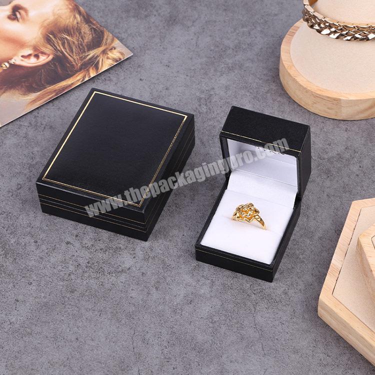 Luxury custom ring jewelry box with logo (GB40)
