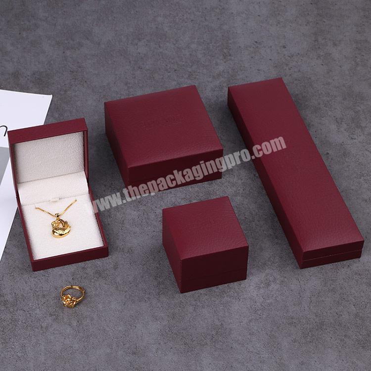 Boyang Custom Luxury Valentine Day Wedding Red Paper Pendant Necklace Jewelry Boxes