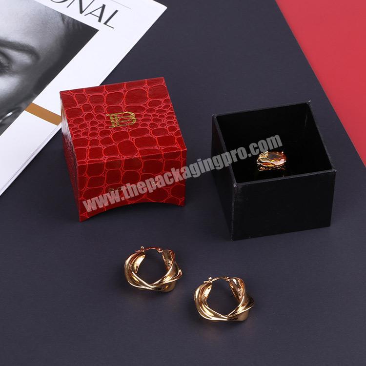 Boyang Custom Romantic Sweet Luxury Small Paper Engagement Ring Box Ring Jewelry Box