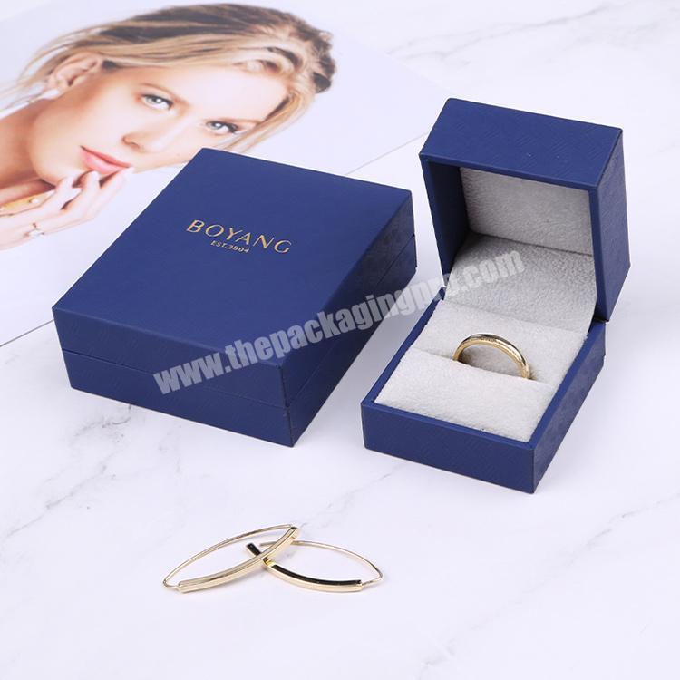 Boyang Engagement Jewellery Custom Packaging Wedding Ring Box for Sale