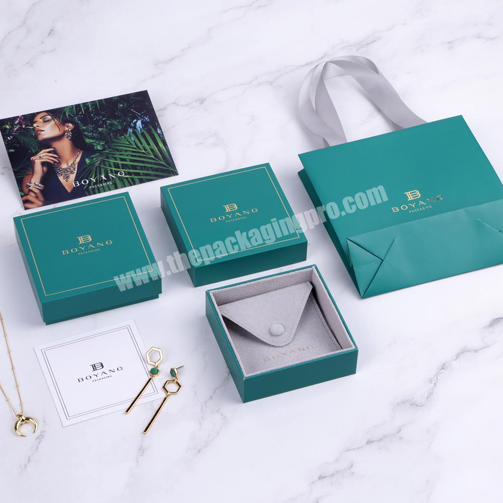 Boyang Luxury Lid and Base Cardboard Paper Gift Jewelry Earrings Box Custom Packaging