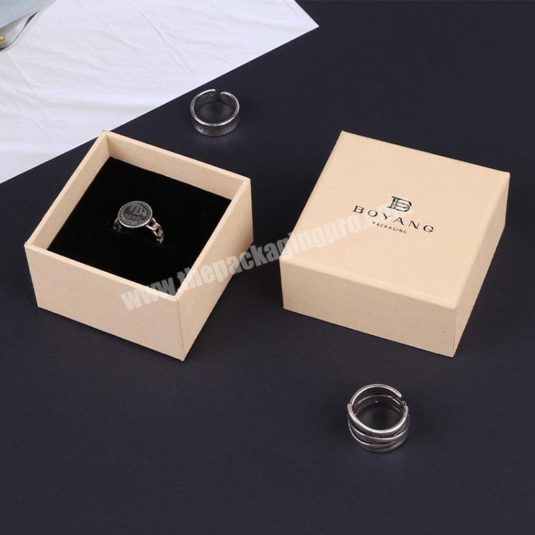 Boyang New Personalized Paper Jewelry Packaging Box Wedding Ring Box