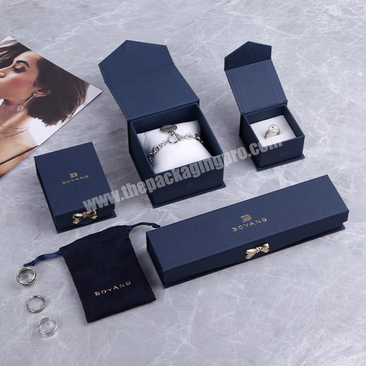 Boyang New Style Luxury Bracelet Ring Gift Packaging Paper Book Shaped Jewelry Magnetic Box