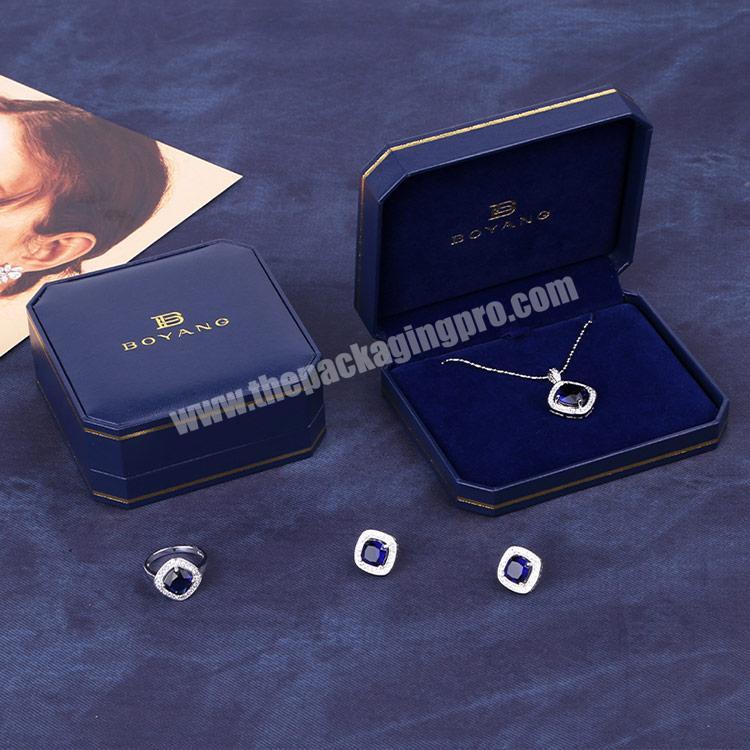 Boyang One Stop Service Custom Logo Jewelry Pendants Box Necklace Jewelry Box Packaging Luxury