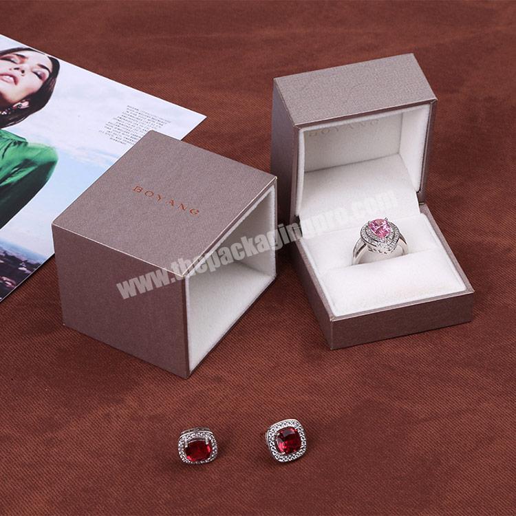 Boyang Personalized Design Newest Jewelry box Wedding Ring Gift Box Luxury