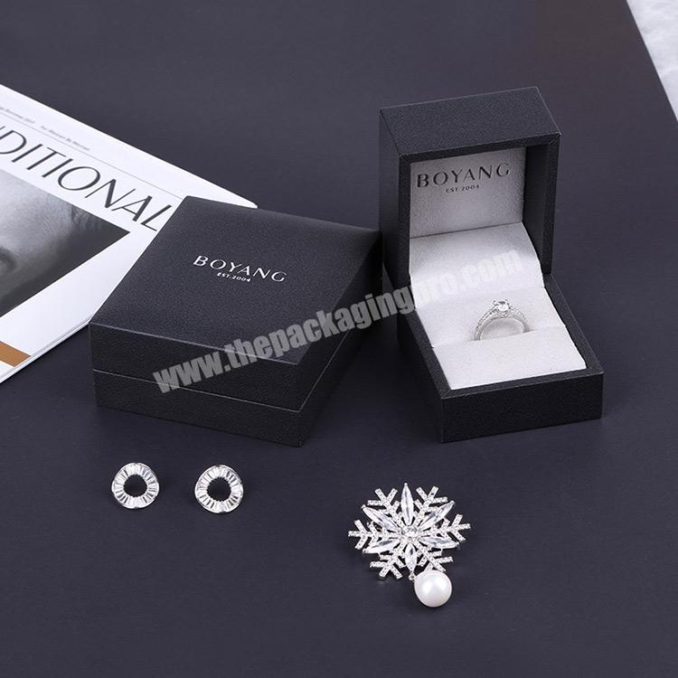 Boyang Personalized Ring Box Packaging Creative Custom Logo Luxury Jewelry Box Packaging Paper Ring Box