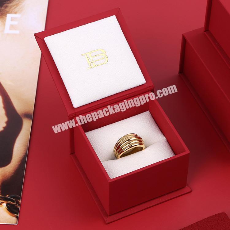 Boyang Square Red Paper Wedding Earrings Ring Box Jewelry Display Case Gift Boxes
