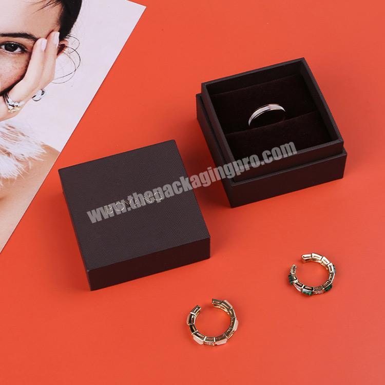 Boyang Wholesale Custom Printing Luxury Wedding Ring Box Birthday Gift Jewelry Packaging with Logo