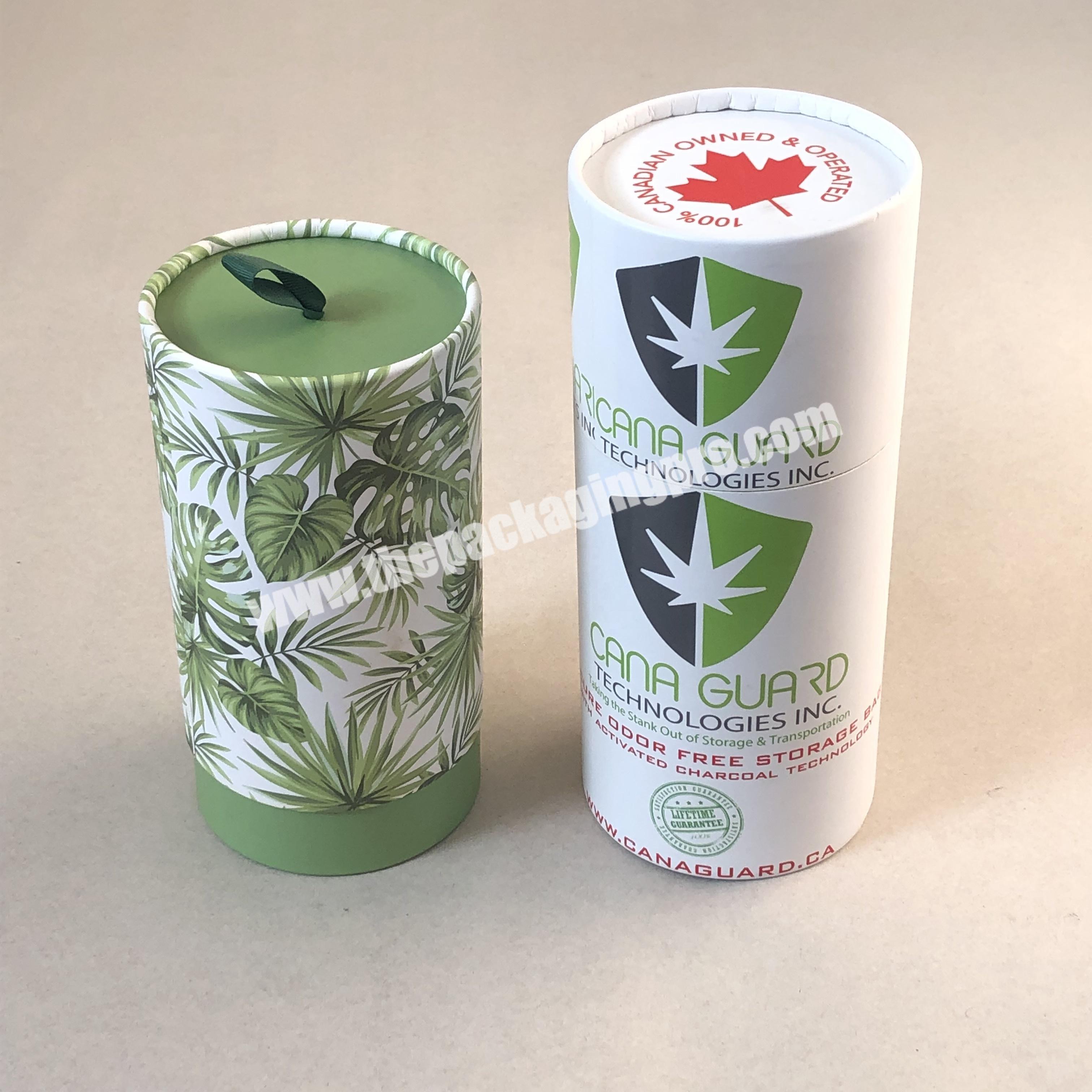 Cardboard cylinder tube box for T-shirt packaging