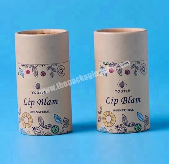 Cardboard round lip balm packaging box
