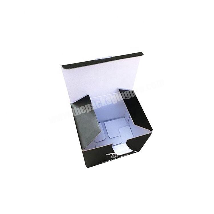 Cheap Customized Electronic Small Accessories Black Corrugated Cardboard Box Packaging Box