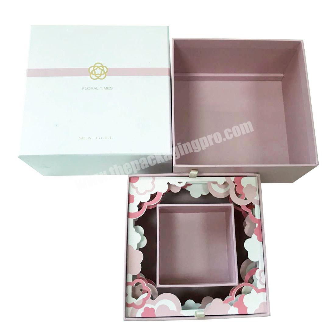 Cheap Exquisite Paper Cut Design Packing Wholesale Custom Box