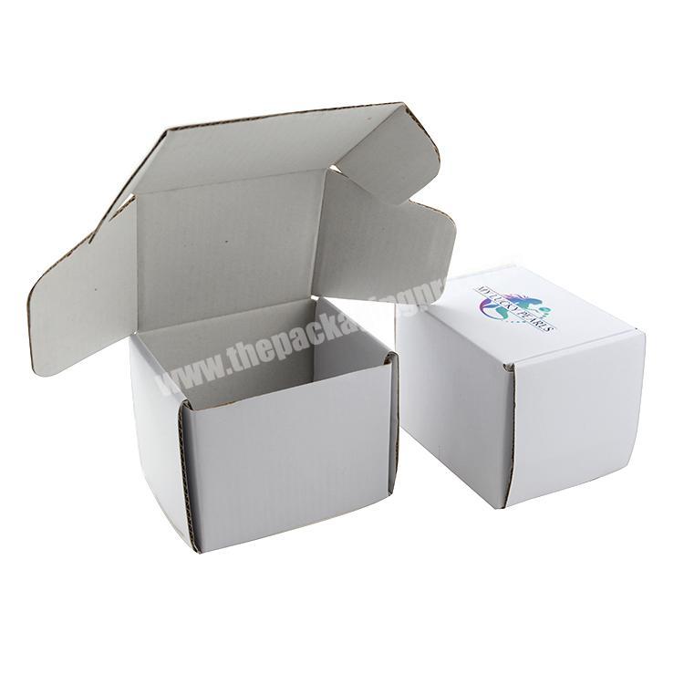 Cheap cardboard boxes white corrugated paper box custom cardboard mug box