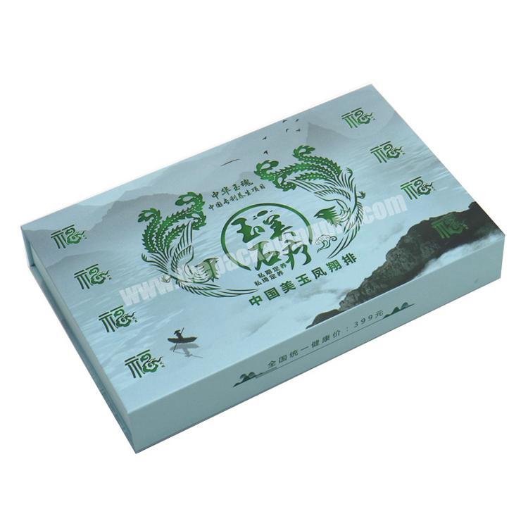 Cheap personalized custom design hot stamping beauty magnetic packaging boxes for jade beauty products