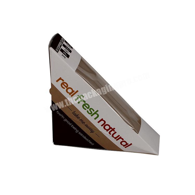 Cheaper Paper Folding Sandwich Packaging Box With Clear Window