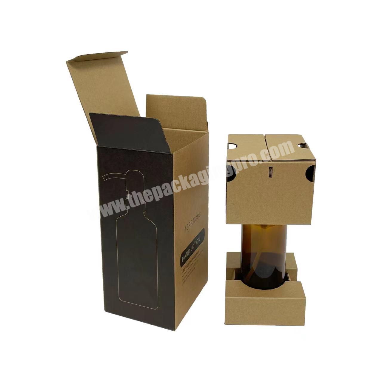 China Factory Cosmetics High Quality Hand Lotion Recycled Paper Gift Box Packaging Corrugated Box