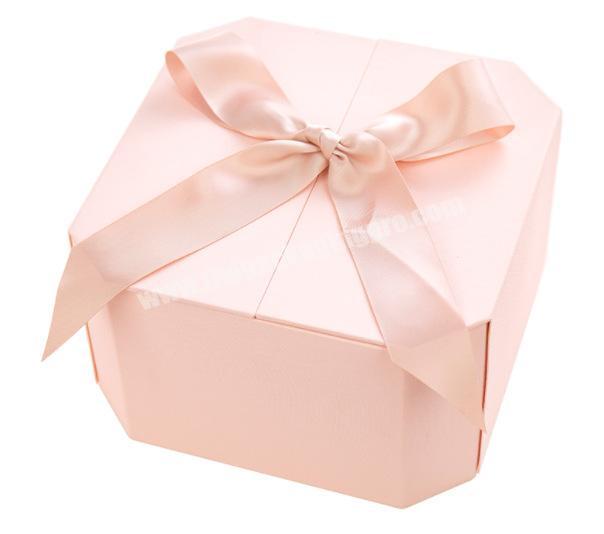 China Manufactory Custom Octagon Box Valentines Day Boxes Birthday Box Gift Set With Ribbon