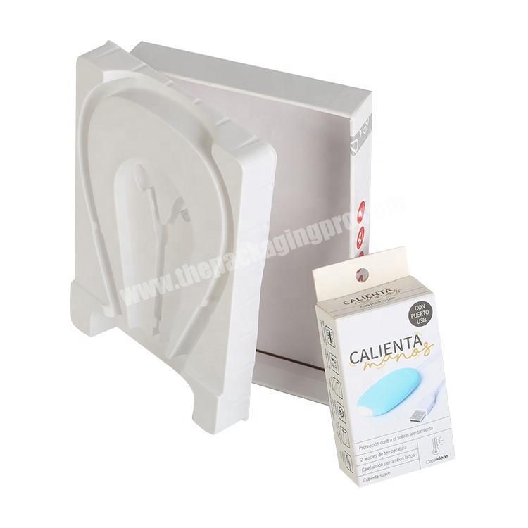 China Manufacturer Headphone Box PET Cover Hanging Type Paper Gift Box