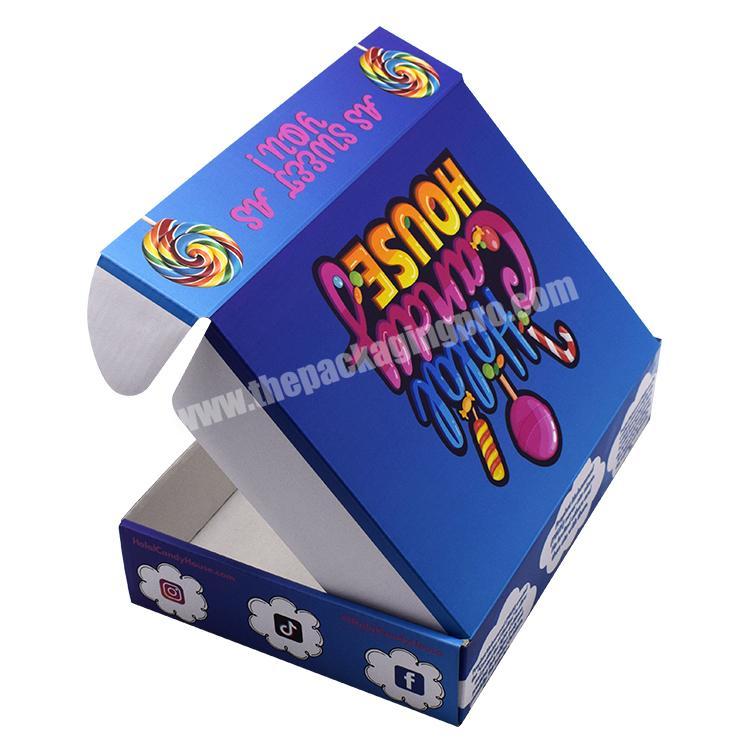 China Wholesale High Quality Custom Printed 12x12 Corrugated Cardboard Packaging Mailer Shipping Box for Candy Lollipops