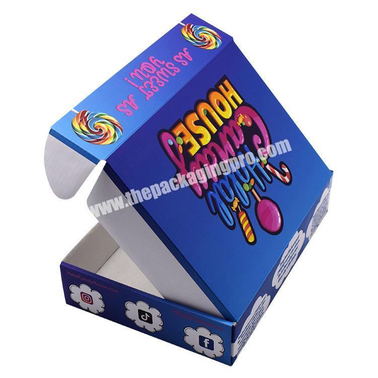 China Wholesale High Quality Custom Printed 12x12 Corrugated Cardboard Packaging Mailer Shipping Box for Candy Lollipops