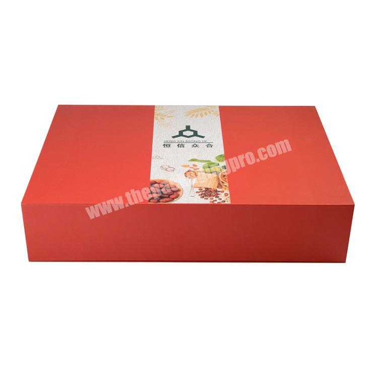 China factory luxury cardboard NUT MEAT gift packaging box with EVA insert
