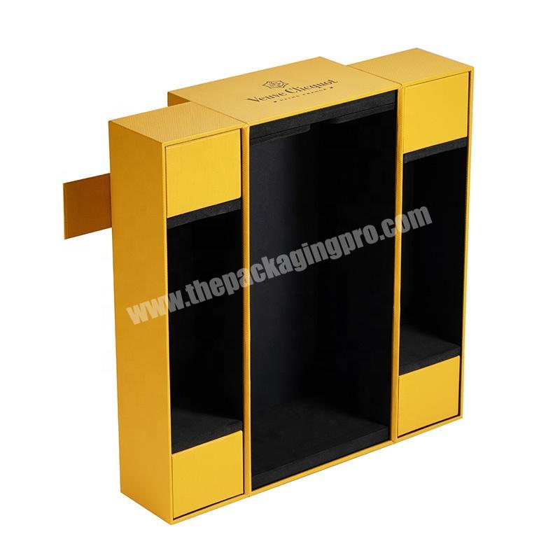 China factory manufacturing production a variety of design packaging boxes double door wine paper box