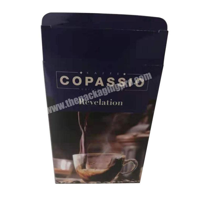 China supplier sale paper coffee die cut packaging box