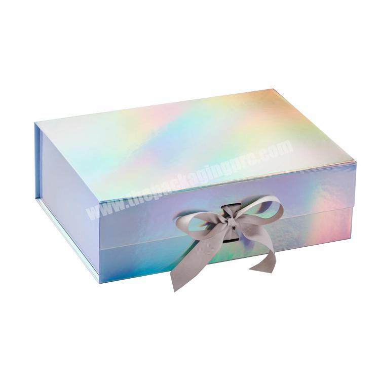 Christmas Decoration Packaging Holographic Baby Set Clear Lid Big Gift Box