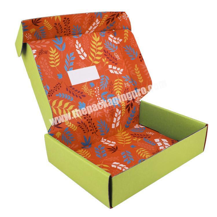 Custom Logo corrugated shipping mailer box colorful cosmetic skin care packaging mailing boxes