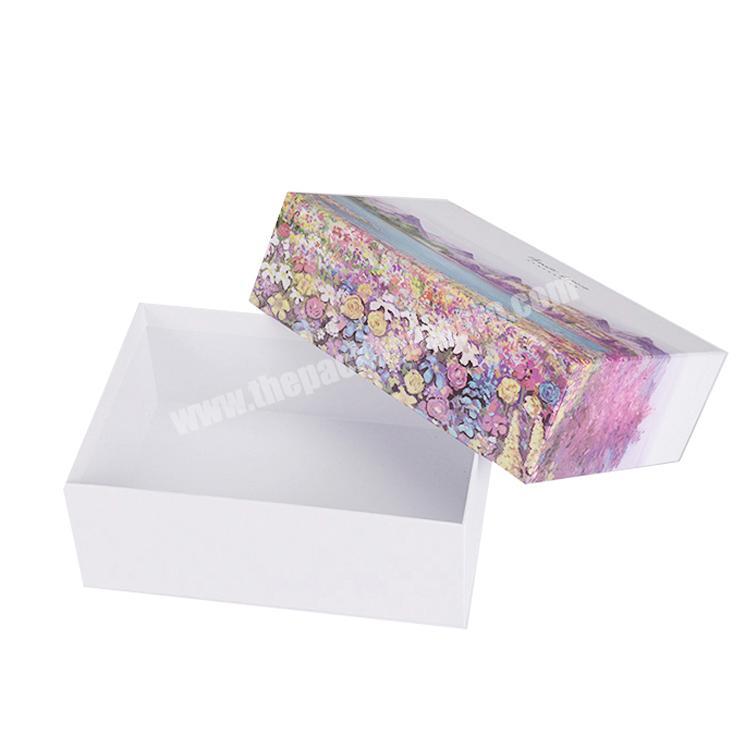Coloful printing customized cardboard white  paper box hot sale packaging cardboard box
