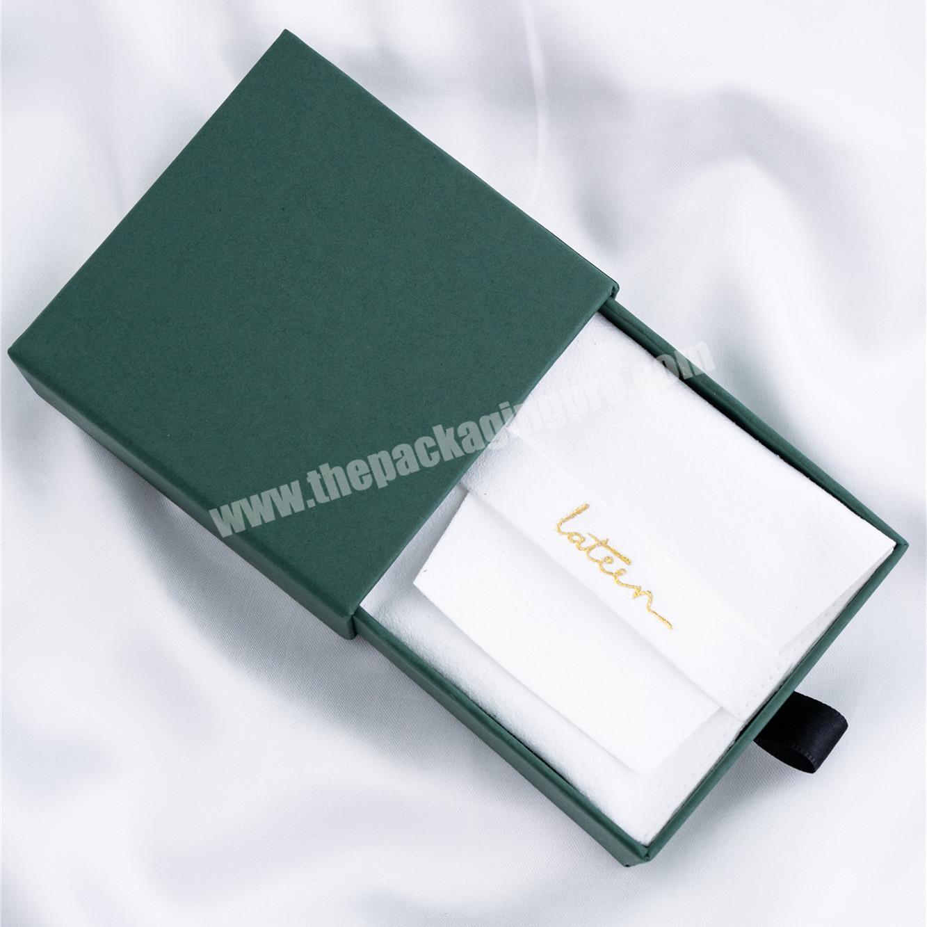 Colorful Custom Logo Printed Jewellery Packaging Boxes Jewelry Drawer Paper Box Gift Sliding Jewelry Packaging Box