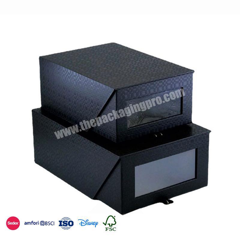 Comfortable New Design Special waterproof material creative design with small opening window drawer box