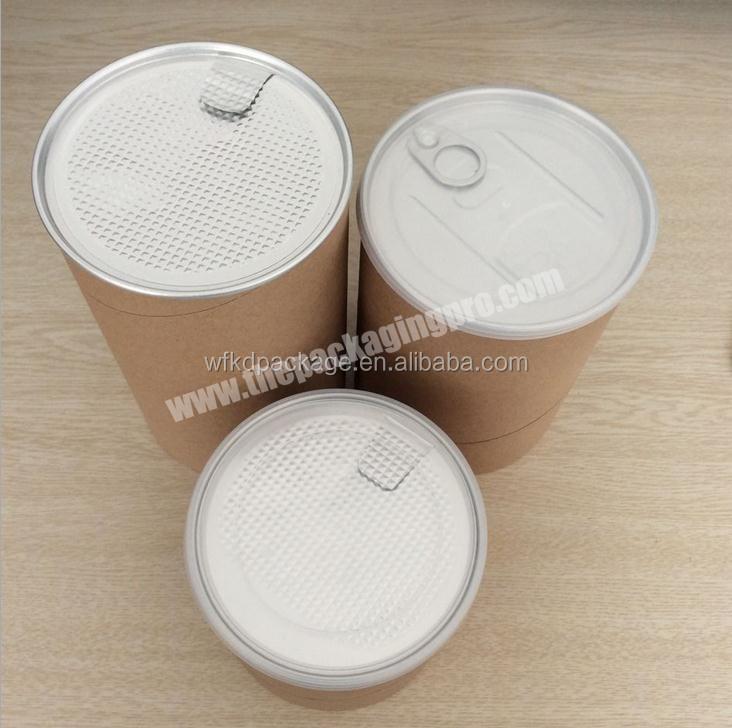 Composite Cans Food & Beverage Packaging Food Container Airtight Capsule Packaging Paper Cookie Packaging Custom Size,custom